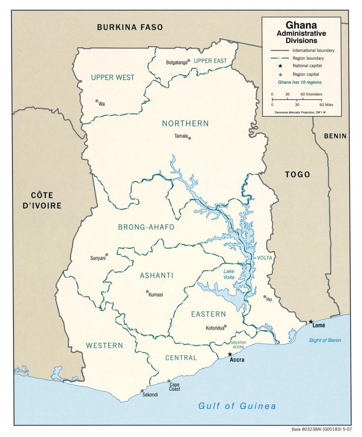 Karte Karte von ghana