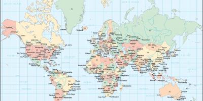 Ghana-Land in der Weltkarte
