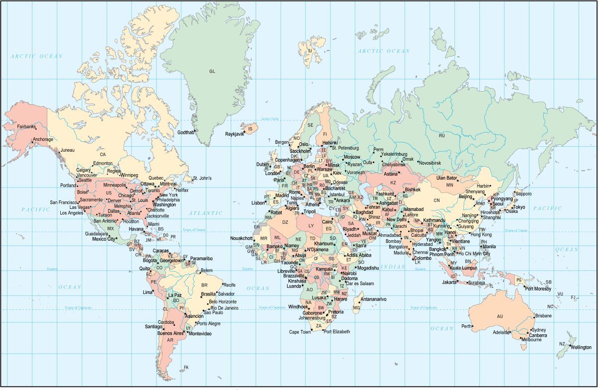 ghana-Land in der Weltkarte